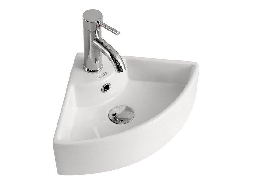 WAND/AUFSATZ-ECKWASCHBECKEN MINI SEGOVIA 46X32,5 H12,5 cm KERAMIK WEISS GLÄNZEND | IperCeramica WAND/AUFSATZ-ECKWASCHBECKEN MINI SEGOVIA 46X32,5 H12,5 cm KERAMIK WEISS GLÄNZEND | IperCeramica