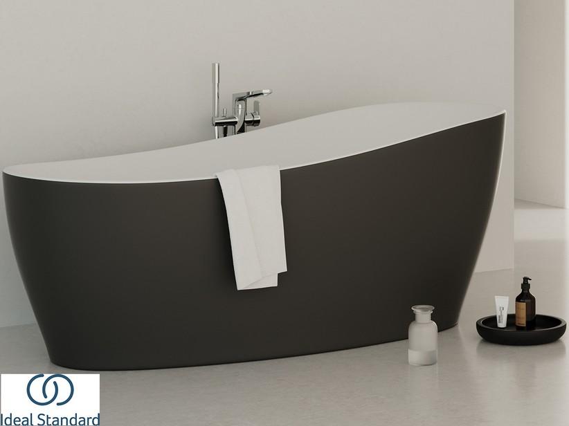 Freistehende Badewanne Ideal Standard® Atelier Around 180x85 cm Zweifarbig Weiß Glänzend/Schwarz Glänzend | IperCeramica Freistehende Badewanne Ideal Standard® Atelier Around 180x85 cm Zweifarbig Weiß Glänzend/Schwarz Glänzend | IperCeramica