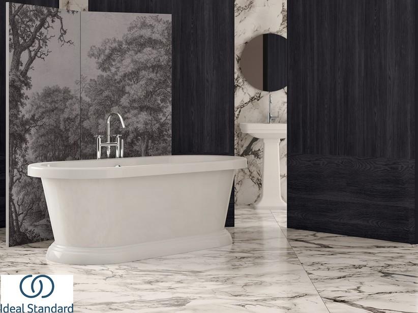 Freistehende Badewanne Ideal Standard® Atelier Calla 180x80 cm Weiß Glänzend | IperCeramica Freistehende Badewanne Ideal Standard® Atelier Calla 180x80 cm Weiß Glänzend | IperCeramica