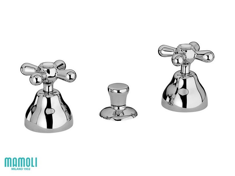 3-Loch-Mischbatterie für Bidet EPOQUE mit Abfluss Chrom | IperCeramica 3-Loch-Mischbatterie für Bidet EPOQUE mit Abfluss Chrom | IperCeramica