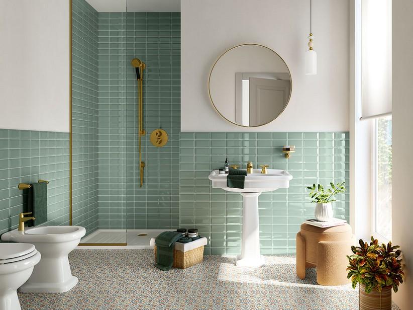 Fliese Diamante Jade 7,5x15 Salbeigrün Diamanteffekt | IperCeramica Fliese Diamante Jade 7,5x15 Salbeigrün Diamanteffekt | IperCeramica