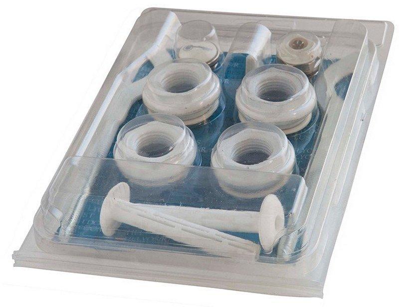 Reduzierstück Heizkörper Helyos Kit 1/2' mit 2 Wandkonsolen Weiß | IperCeramica Reduzierstück Heizkörper Helyos Kit 1/2' mit 2 Wandkonsolen Weiß | IperCeramica