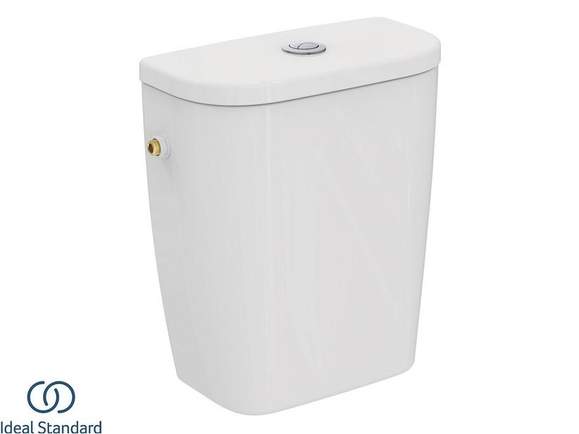 Spülkasten für Monoblock-WC Ideal Standard® Quarzo-Eurovit mit seitlichem Einlass aus glänzend weißer Keramik | IperCeramica Spülkasten für Monoblock-WC Ideal Standard® Quarzo-Eurovit mit seitlichem Einlass aus glänzend weißer Keramik | IperCeramica