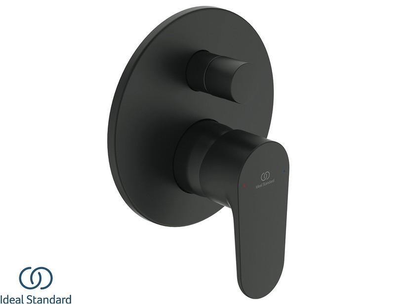 Blende für Einbau-Duscharmatur Ideal Standard® Cerafine O mit Umschaltventil Seidenschwarz matt | IperCeramica Blende für Einbau-Duscharmatur Ideal Standard® Cerafine O mit Umschaltventil Seidenschwarz matt | IperCeramica