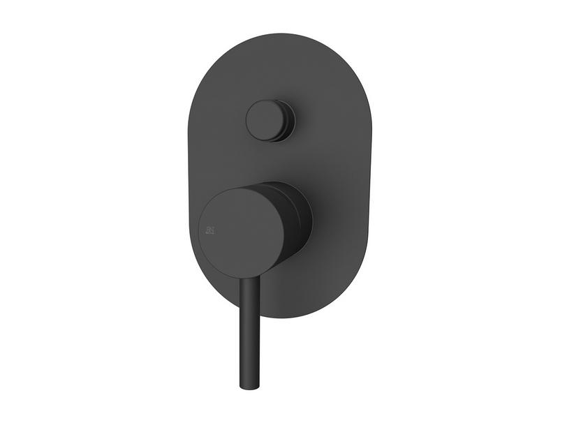 BLENDE FÜR EINHEBELMISCHER DUSCHE EINBAU MIT UMSCHALTVENTIL STELO SCHWARZ MATT | IperCeramica BLENDE FÜR EINHEBELMISCHER DUSCHE EINBAU MIT UMSCHALTVENTIL STELO SCHWARZ MATT | IperCeramica