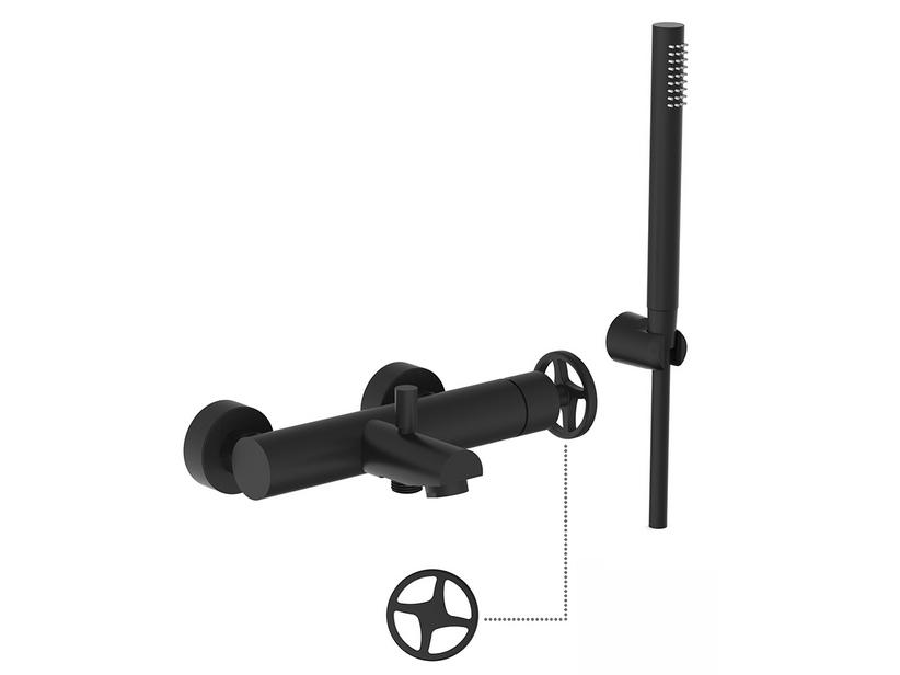 WANNENARMATUR FÜR WANDMONTAGE YORK SCHWARZ MATT | IperCeramica WANNENARMATUR FÜR WANDMONTAGE YORK SCHWARZ MATT | IperCeramica