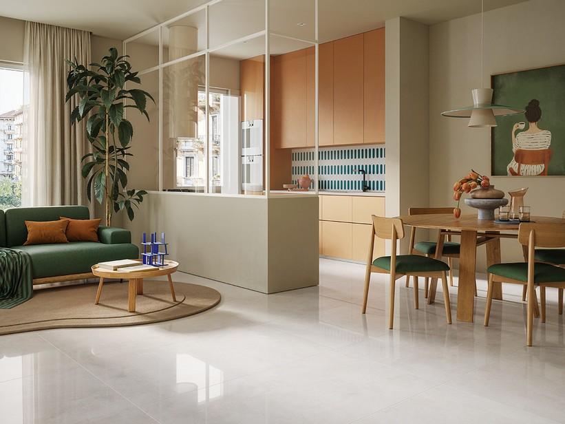 Fliese Must Ice poliert Zweite Wahl 60x120 Feinsteinzeug Zementoptik Weiß glänzend | IperCeramica Fliese Must Ice poliert Zweite Wahl 60x120 Feinsteinzeug Zementoptik Weiß glänzend | IperCeramica