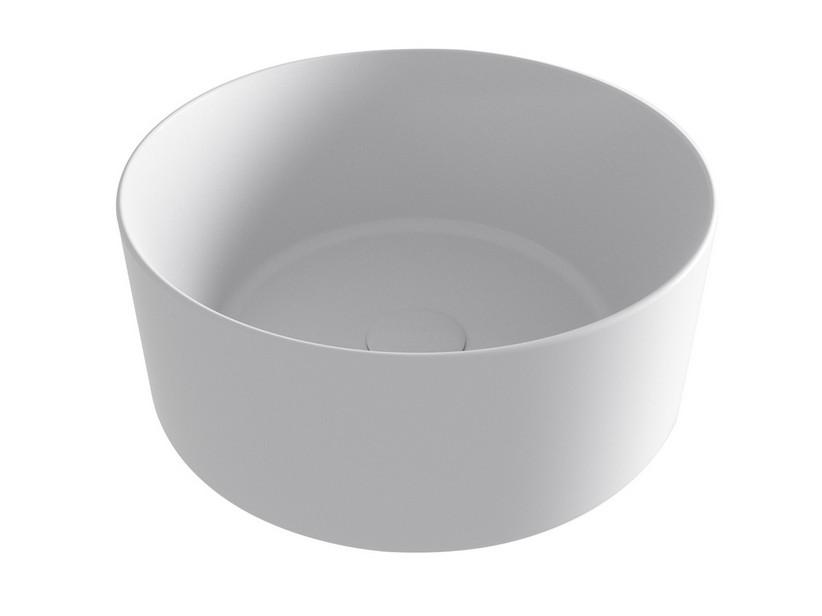 Aufsatzwaschbecken Open Tondo Ø40 cm ohne Armaturenloch Weiß glänzend | IperCeramica Aufsatzwaschbecken Open Tondo Ø40 cm ohne Armaturenloch Weiß glänzend | IperCeramica