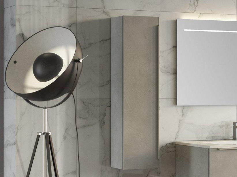 HOCHSCHRANK TRENDY MIT TÜR cm 25x22xH100 ZEMENTHOPTIK | IperCeramica HOCHSCHRANK TRENDY MIT TÜR cm 25x22xH100 ZEMENTHOPTIK | IperCeramica