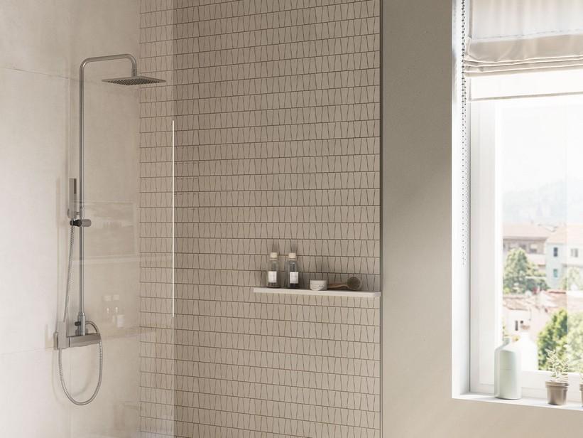 Mosaik Metropolitan Sand 29,6X29,6 Feinsteinzeug Zementoptik Elfenbein | IperCeramica Mosaik Metropolitan Sand 29,6X29,6 Feinsteinzeug Zementoptik Elfenbein | IperCeramica