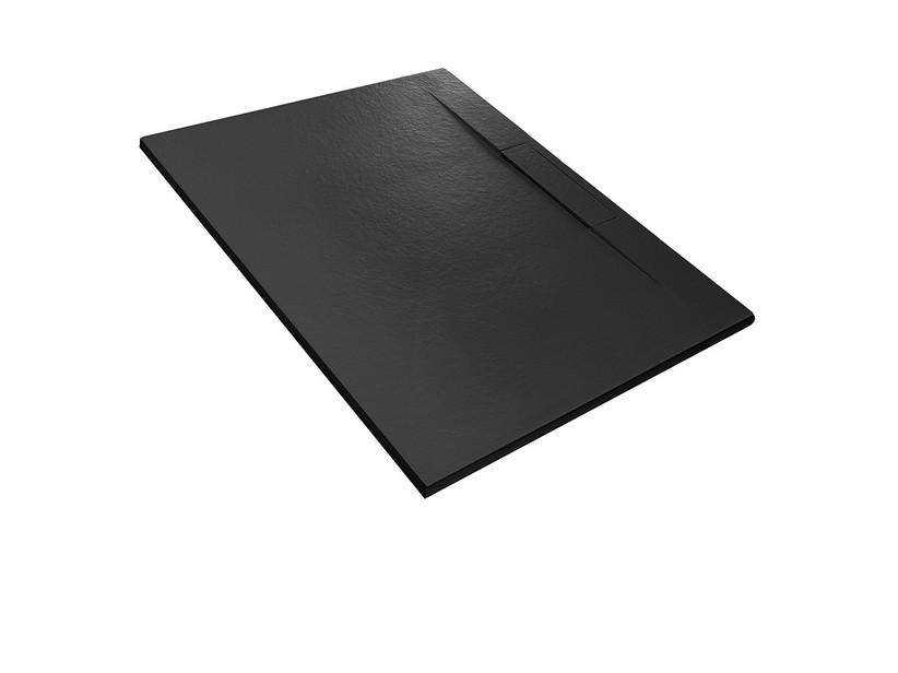 Duschwanne Dot 80x140 cm Harz mit gehämmerter Steinoptik Anthrazitgrau | IperCeramica Duschwanne Dot 80x140 cm Harz mit gehämmerter Steinoptik Anthrazitgrau | IperCeramica