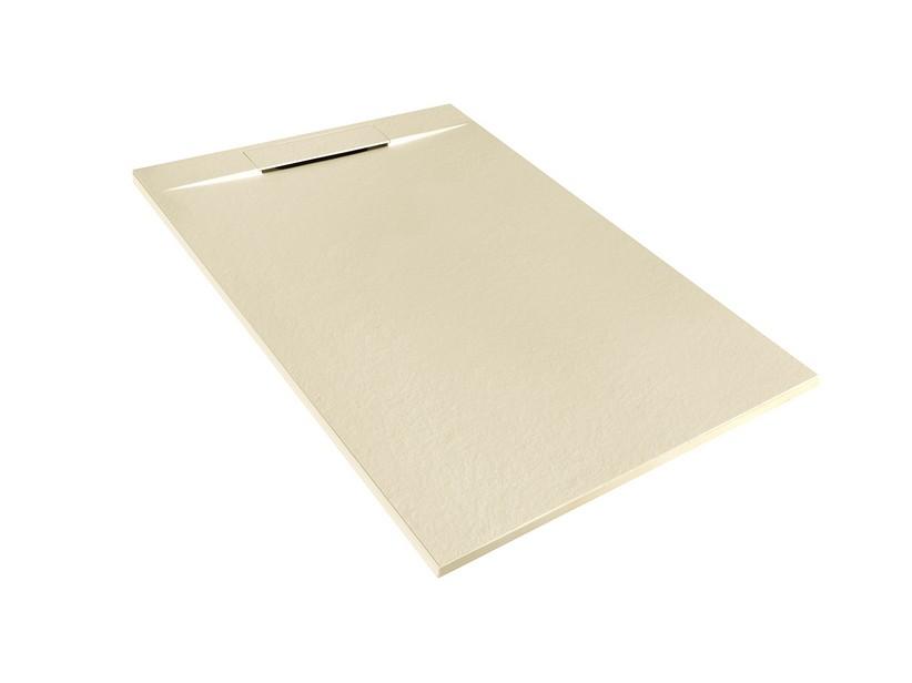 Duschwanne Matic 70x100 cm Harz mit gehämmerter Steinoptik Elfenbein | IperCeramica Duschwanne Matic 70x100 cm Harz mit gehämmerter Steinoptik Elfenbein | IperCeramica