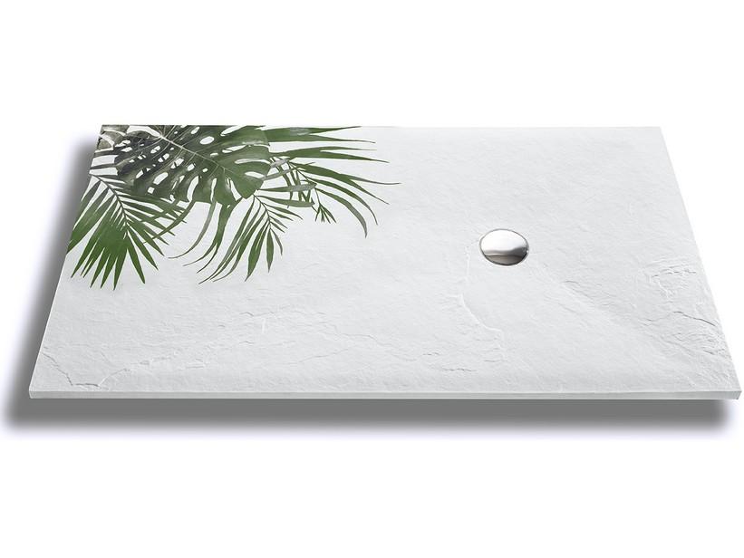 Duschwanne Slate 70x90 H3 Rekonstruierter Stein Weiß Jungle | IperCeramica Duschwanne Slate 70x90 H3 Rekonstruierter Stein Weiß Jungle | IperCeramica