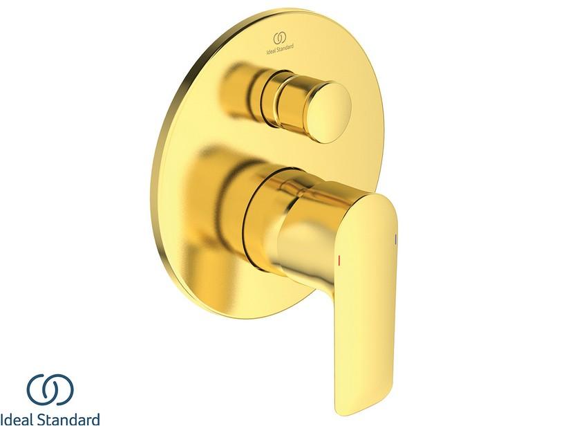 Blende für Unterputz-Duscharmatur mit Umschaltventil Ideal Standard® Connect Air Ausführung Brushed Gold | IperCeramica Blende für Unterputz-Duscharmatur mit Umschaltventil Ideal Standard® Connect Air Ausführung Brushed Gold | IperCeramica