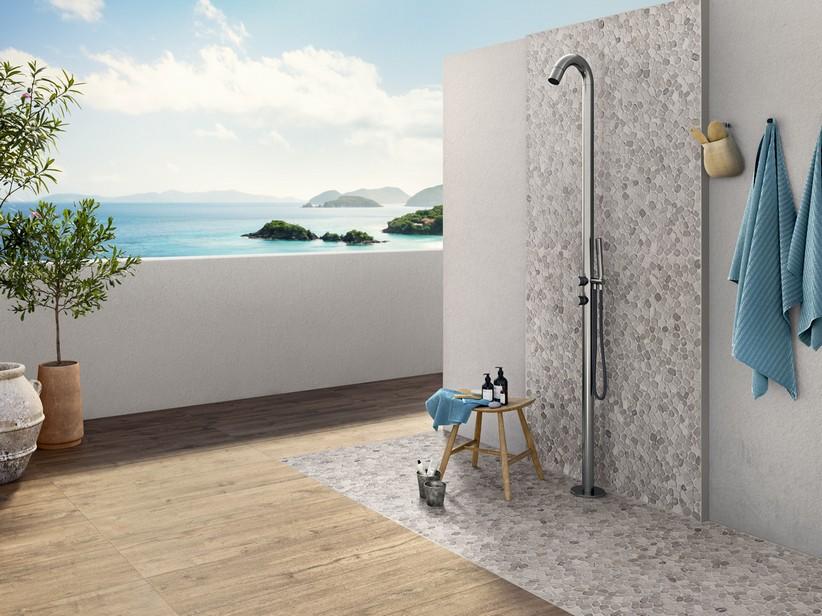 Mosaik Riverstone Grey 30,5x30,5 cm aus grauem Stein | IperCeramica Mosaik Riverstone Grey 30,5x30,5 cm aus grauem Stein | IperCeramica