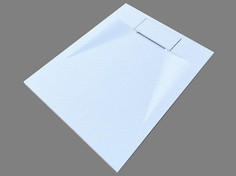 Duschwanne Rune 90x70 cm aus Glasfaser Steinoptik Ausführung Weiß | IperCeramica Duschwanne Rune 90x70 cm aus Glasfaser Steinoptik Ausführung Weiß | IperCeramica