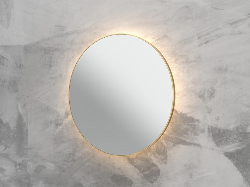 LED-SPIEGEL QUEEN Ø80 cm MIT RAHMEN GOLD MATT | IperCeramica LED-SPIEGEL QUEEN Ø80 cm MIT RAHMEN GOLD MATT | IperCeramica