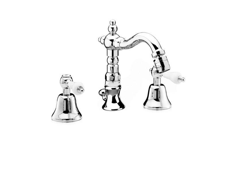 Ensemble robinets pour bidet Desk canne pivotante chrome | IperCeramica Ensemble robinets pour bidet Desk canne pivotante chrome | IperCeramica