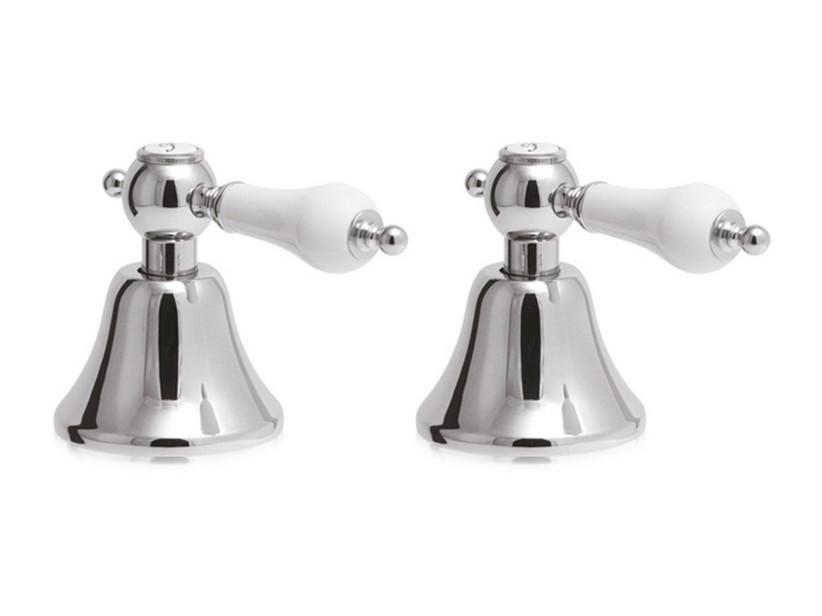 Ensemble robinets 2 trous douche à encastrer Desk chrome | IperCeramica Ensemble robinets 2 trous douche à encastrer Desk chrome | IperCeramica