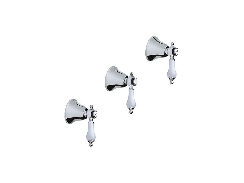 Ensemble robinets 3 trous douche à encastrer avec inverseur 3 voies Desk chrome | IperCeramica Ensemble robinets 3 trous douche à encastrer avec inverseur 3 voies Desk chrome | IperCeramica