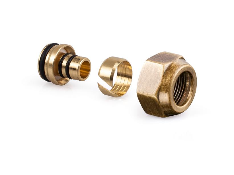 Raccord tube multicouche 24/19 x11,5 / 12-16 bronze | IperCeramica Raccord tube multicouche 24/19 x11,5 / 12-16 bronze | IperCeramica