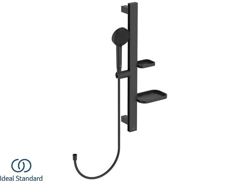 Kit de douche Ideal Standard® Alu+ H60 noir mat | IperCeramica Kit de douche Ideal Standard® Alu+ H60 noir mat | IperCeramica