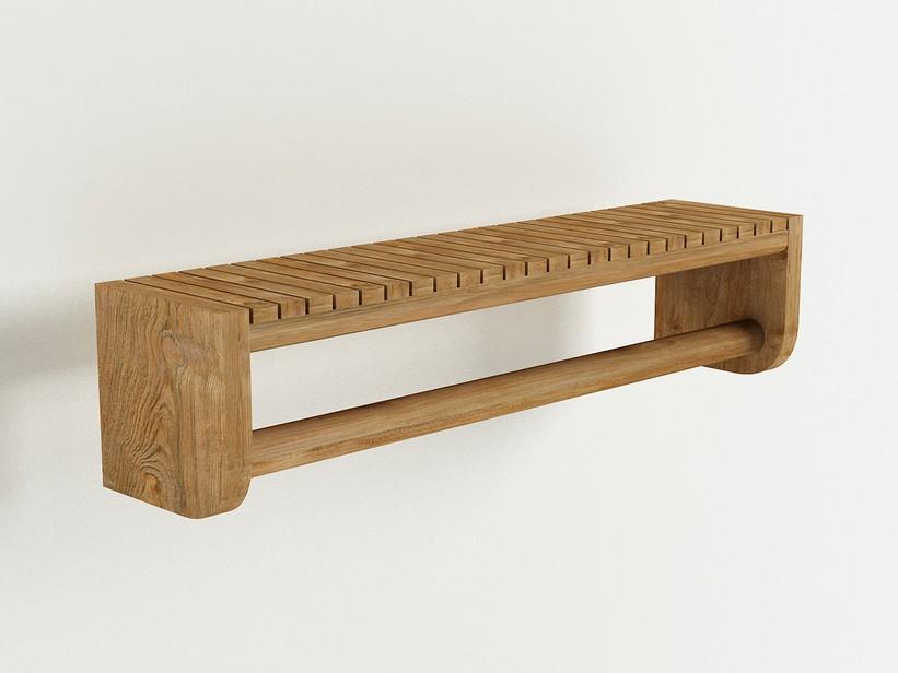 Étagère porte-serviettes Komodo 60xH14 cm | IperCeramica Étagère porte-serviettes Komodo 60xH14 cm | IperCeramica