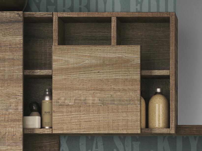 Placard de salle de bains Qubo carré ouvert h45 cm. Sherwood | IperCeramica Placard de salle de bains Qubo carré ouvert h45 cm. Sherwood | IperCeramica