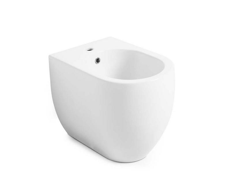 Bidet à poser Flo 48 cm Compact Blanc Brillant | IperCeramica Bidet à poser Flo 48 cm Compact Blanc Brillant | IperCeramica