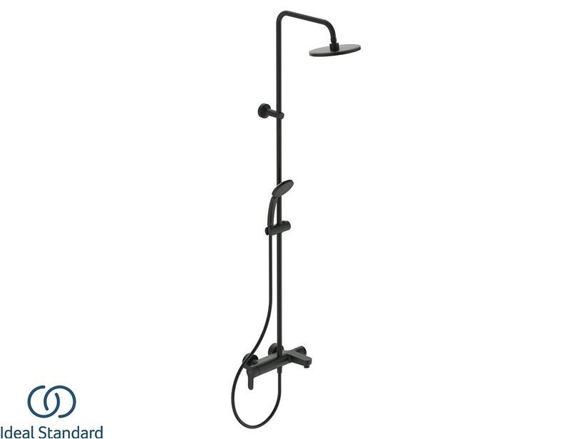 Colonne de douche/baignoire Ideal Standard® Cerafine O avec mitigeur mécanique noir soie mat | IperCeramica Colonne de douche/baignoire Ideal Standard® Cerafine O avec mitigeur mécanique noir soie mat | IperCeramica