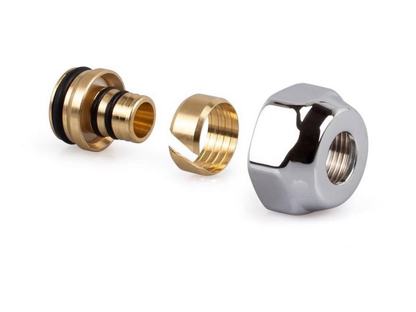 Lot de 2 raccords fixation Eurocono 3/4x12 pour tubes multicouches | IperCeramica Lot de 2 raccords fixation Eurocono 3/4x12 pour tubes multicouches | IperCeramica