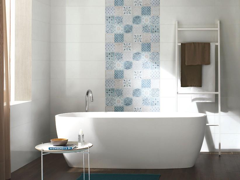 Carrelage Fresh Turquoise Mix 25x76 décor brillant Patchwork turquoise | IperCeramica Carrelage Fresh Turquoise Mix 25x76 décor brillant Patchwork turquoise | IperCeramica