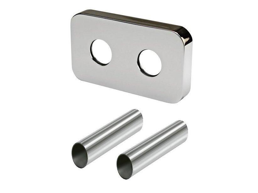 Kit cache tuyau robinet monotube chrome | IperCeramica Kit cache tuyau robinet monotube chrome | IperCeramica