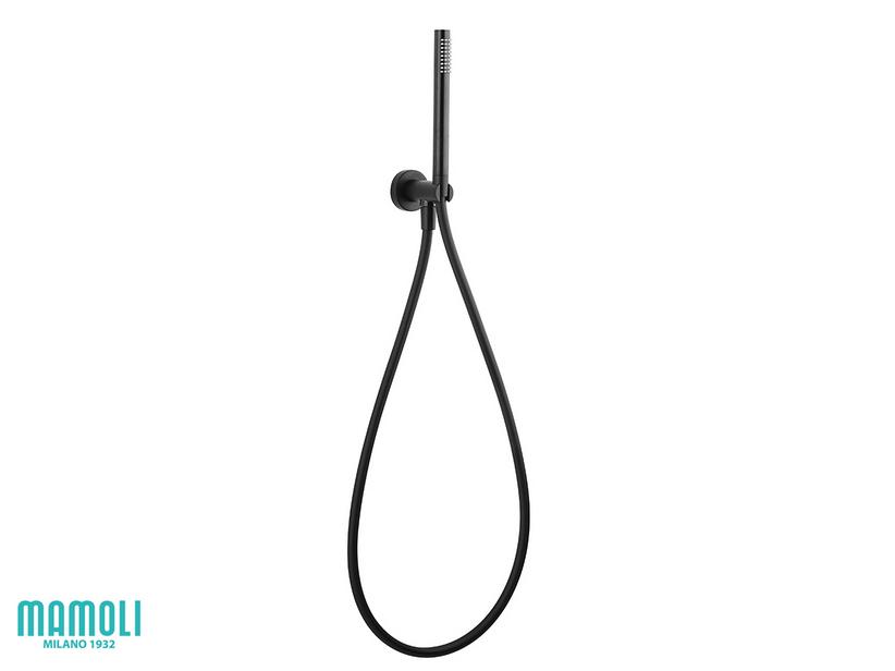 Kit duplex Pico avec jonction, douchette et flexible noir mat | IperCeramica Kit duplex Pico avec jonction, douchette et flexible noir mat | IperCeramica