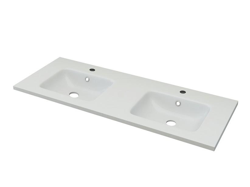 Lavabo à encastrer Unitop Classic 2 120x46 cm résine blanc brillant | IperCeramica Lavabo à encastrer Unitop Classic 2 120x46 cm résine blanc brillant | IperCeramica