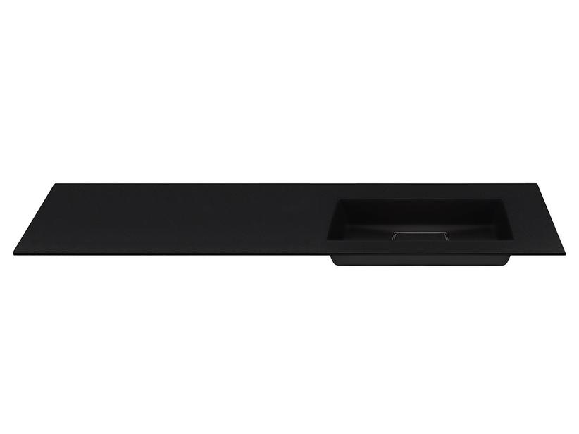 Plan vasque à encastrer Unitop HIDE PIETRA 190,5x51,5 droit en résine noir semi-brillant | IperCeramica Plan vasque à encastrer Unitop HIDE PIETRA 190,5x51,5 droit en résine noir semi-brillant | IperCeramica