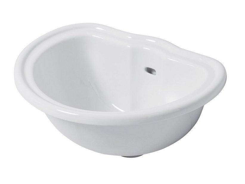 Lavabo à encastrer Retro 50x41 blanc brillant | IperCeramica Lavabo à encastrer Retro 50x41 blanc brillant | IperCeramica