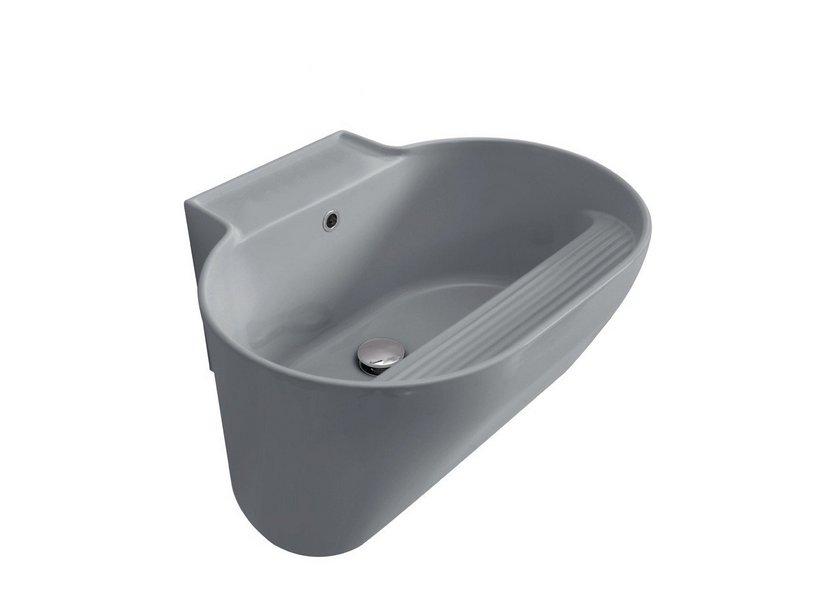 Lavabo bac à laver Tino 60x50 H30 gris mat | IperCeramica Lavabo bac à laver Tino 60x50 H30 gris mat | IperCeramica