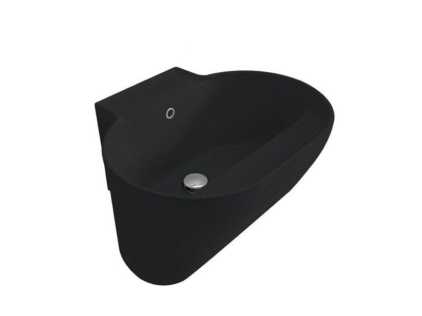 Lavabo bac à laver Tino 60x50 H30 noir mat | IperCeramica Lavabo bac à laver Tino 60x50 H30 noir mat | IperCeramica