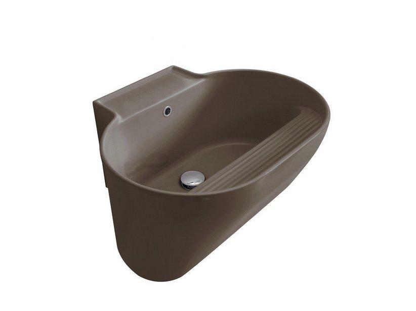 Lavabo bac à laver Tino 60x50 H30 Siena mat | IperCeramica Lavabo bac à laver Tino 60x50 H30 Siena mat | IperCeramica