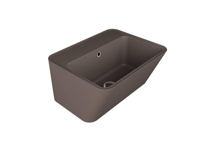 Lavabo suspendu/à poser Wynn 50x40 H25 en céramique Siena mat | IperCeramica Lavabo suspendu/à poser Wynn 50x40 H25 en céramique Siena mat | IperCeramica