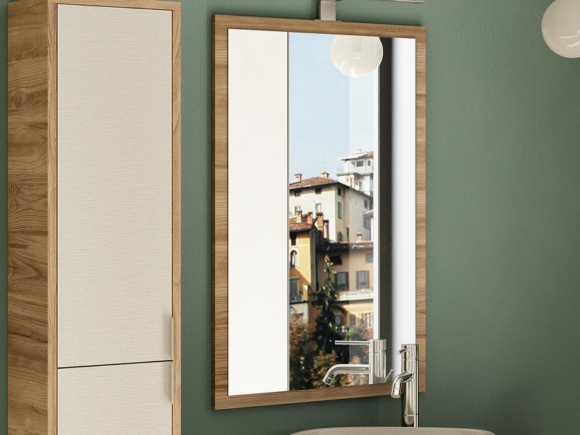 Miroir de salle de bains Milu' 89x49x2 réversible chêne mélèze | IperCeramica Miroir de salle de bains Milu' 89x49x2 réversible chêne mélèze | IperCeramica