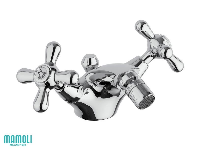 Mélangeur Epoque pour bidet avec bonde monotrou chrome | IperCeramica Mélangeur Epoque pour bidet avec bonde monotrou chrome | IperCeramica