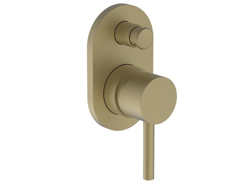 Mitigeur monocommande douche encastré Detroit avec inverseur 2 voies or brossé | IperCeramica Mitigeur monocommande douche encastré Detroit avec inverseur 2 voies or brossé | IperCeramica