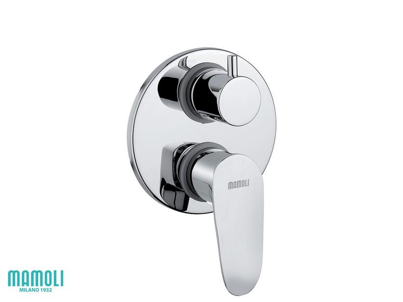 Mitigeur monocommande mural douche à encastrer avec inverseur 2 voies Smile chrome | IperCeramica Mitigeur monocommande mural douche à encastrer avec inverseur 2 voies Smile chrome | IperCeramica