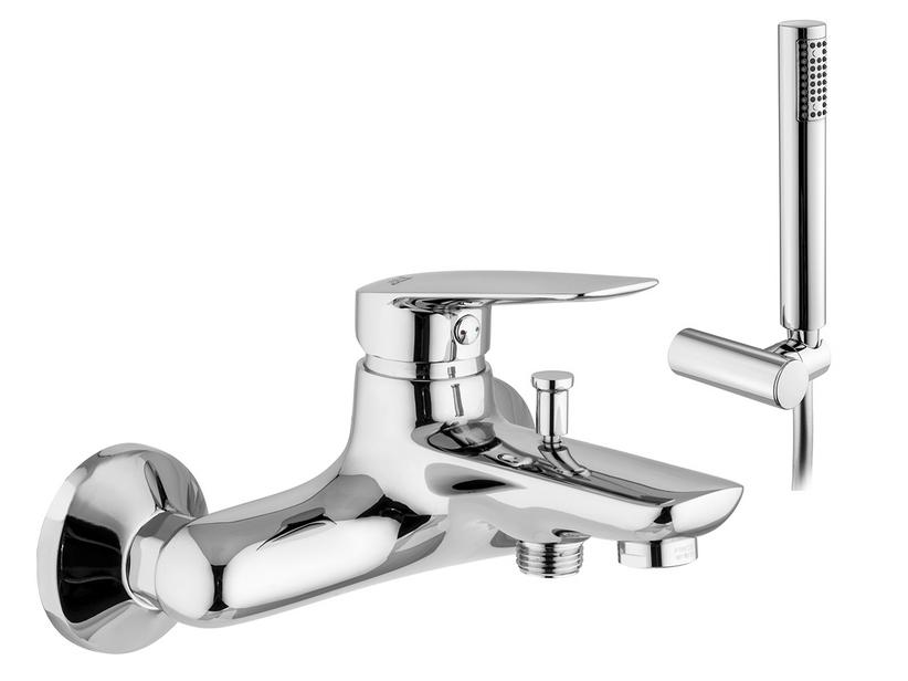 Mitigeur mural monocommande de baignoire Leto chrome | IperCeramica Mitigeur mural monocommande de baignoire Leto chrome | IperCeramica