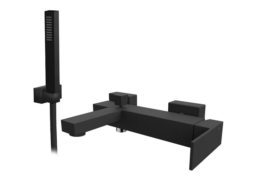 Mitigeur mural monocommande de baignoire Krono noir mat | IperCeramica Mitigeur mural monocommande de baignoire Krono noir mat | IperCeramica