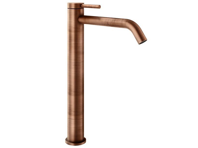 Mitigeur de lavabo haut Stelo H27 sans bonde cuivre brossé | IperCeramica Mitigeur de lavabo haut Stelo H27 sans bonde cuivre brossé | IperCeramica