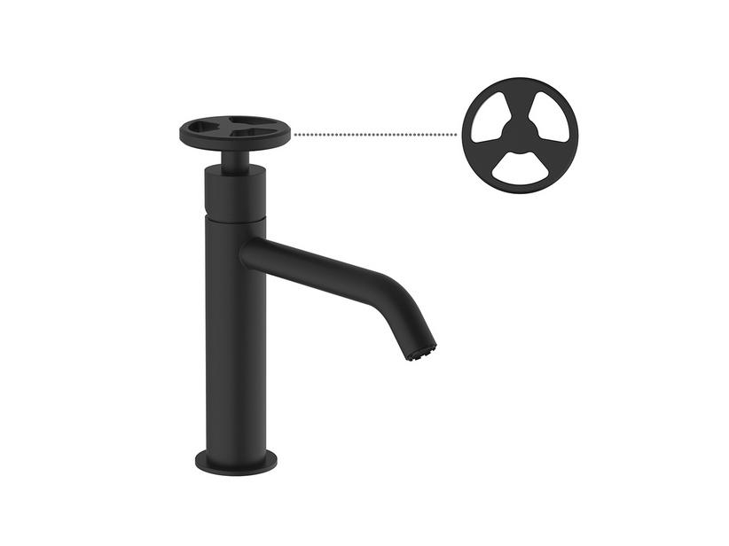 Mitigeur monocommande de lavabo moyen York noir mat | IperCeramica Mitigeur monocommande de lavabo moyen York noir mat | IperCeramica