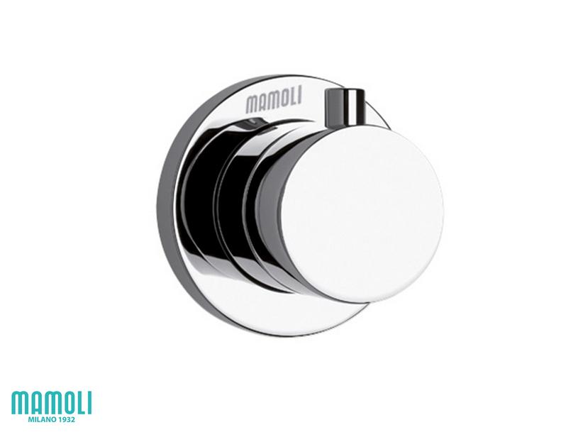 Plaque pour mitigeur monocommande douche encastrable avec inverseur 3 voies Pico chrome | IperCeramica Plaque pour mitigeur monocommande douche encastrable avec inverseur 3 voies Pico chrome | IperCeramica